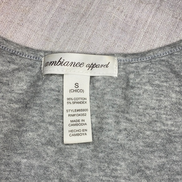 Heather grey short sleeve crop top - Picture 2 of 4